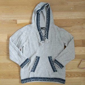 100% Baby Alpaca Wool Hooded Pullover